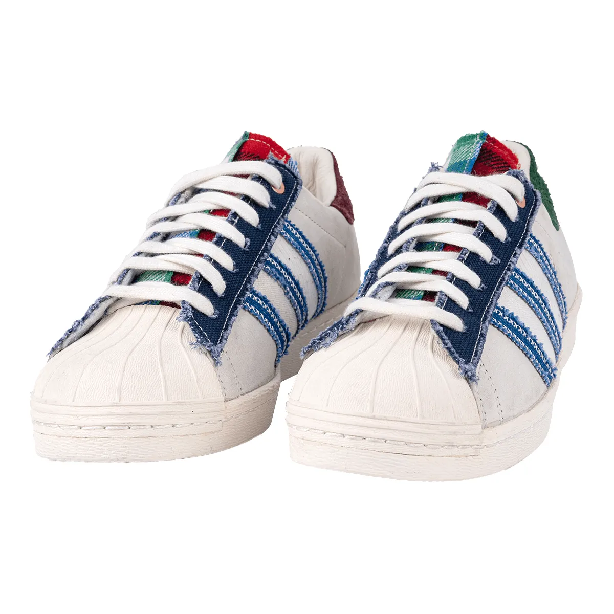 Adidas X End Superstar Low-Top Sneakers Leather White Colour For Men