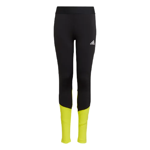 Adidas Xfg Kids-Girls Training Tight Yellw