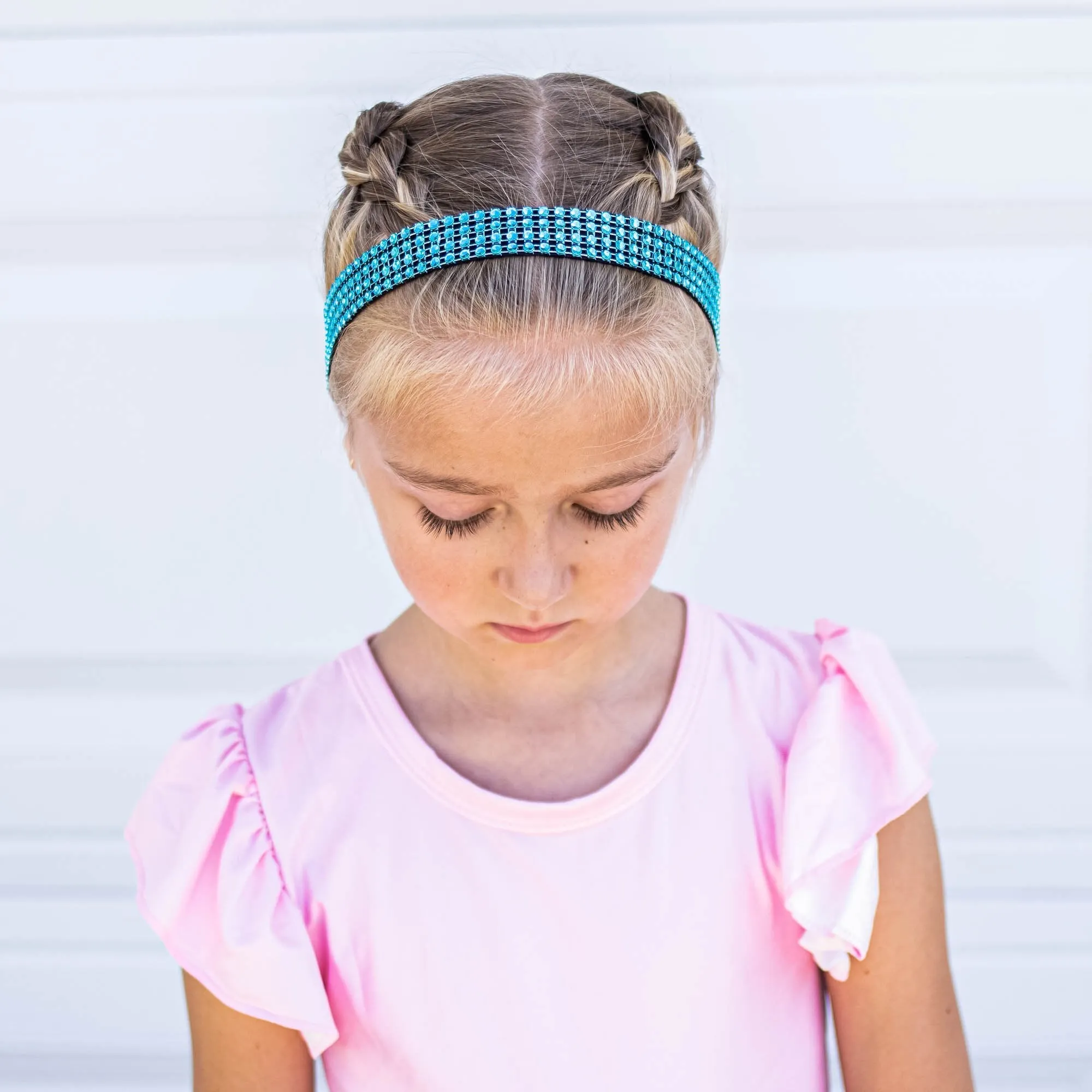 Adjustable No Slip Rhinestone Headbands - 4 Pack