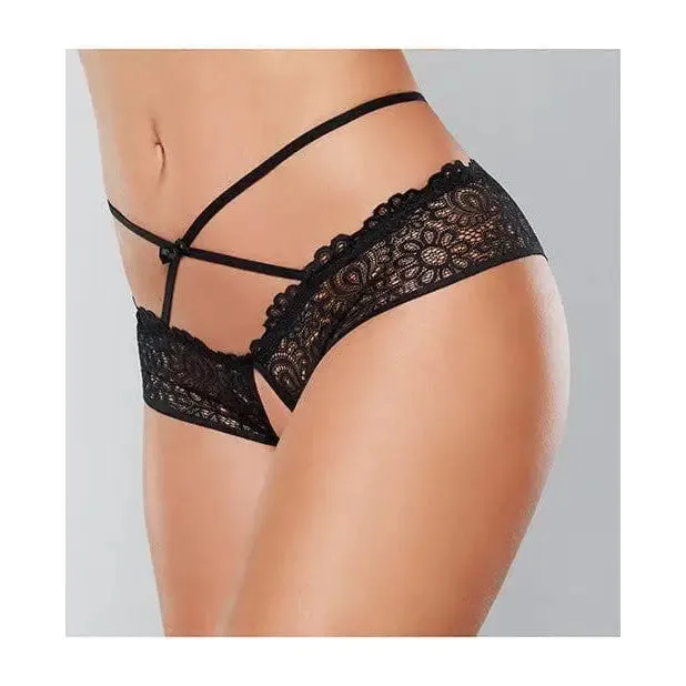 Adore 'Crayzee' Open Panty with Criss Cross Waist Straps & Lace