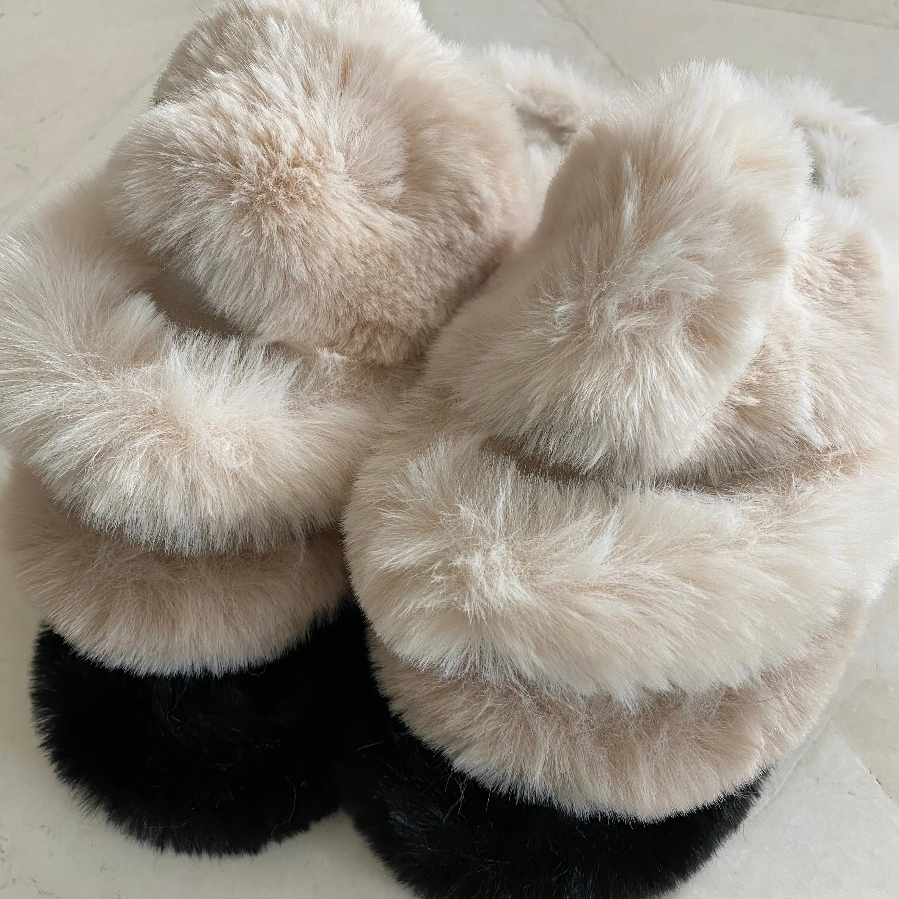 Adult Furry Slides Off White