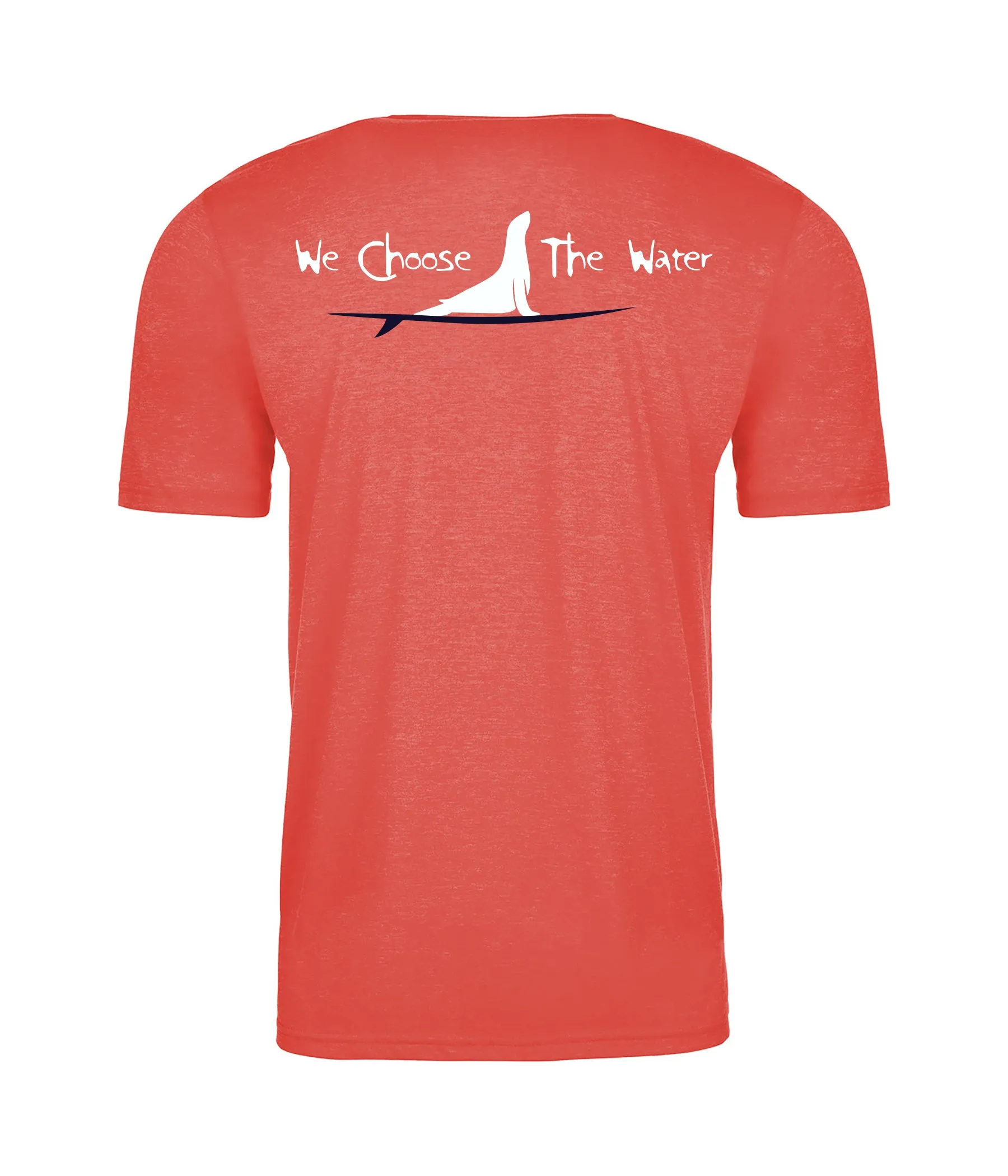 Adult Heather Red "We Choose The Water" - Short Sleeve