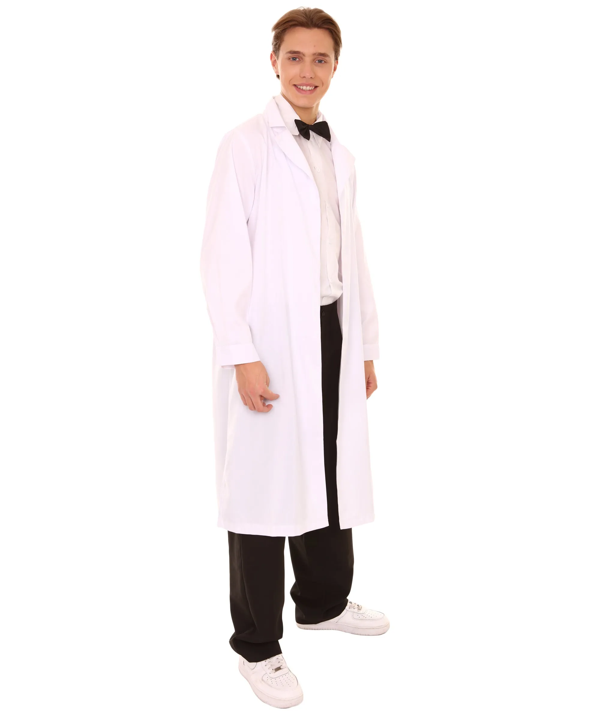 Adult Men's Crazy Scientist Doctor Robe Coat Costume | White Cosplay Costume