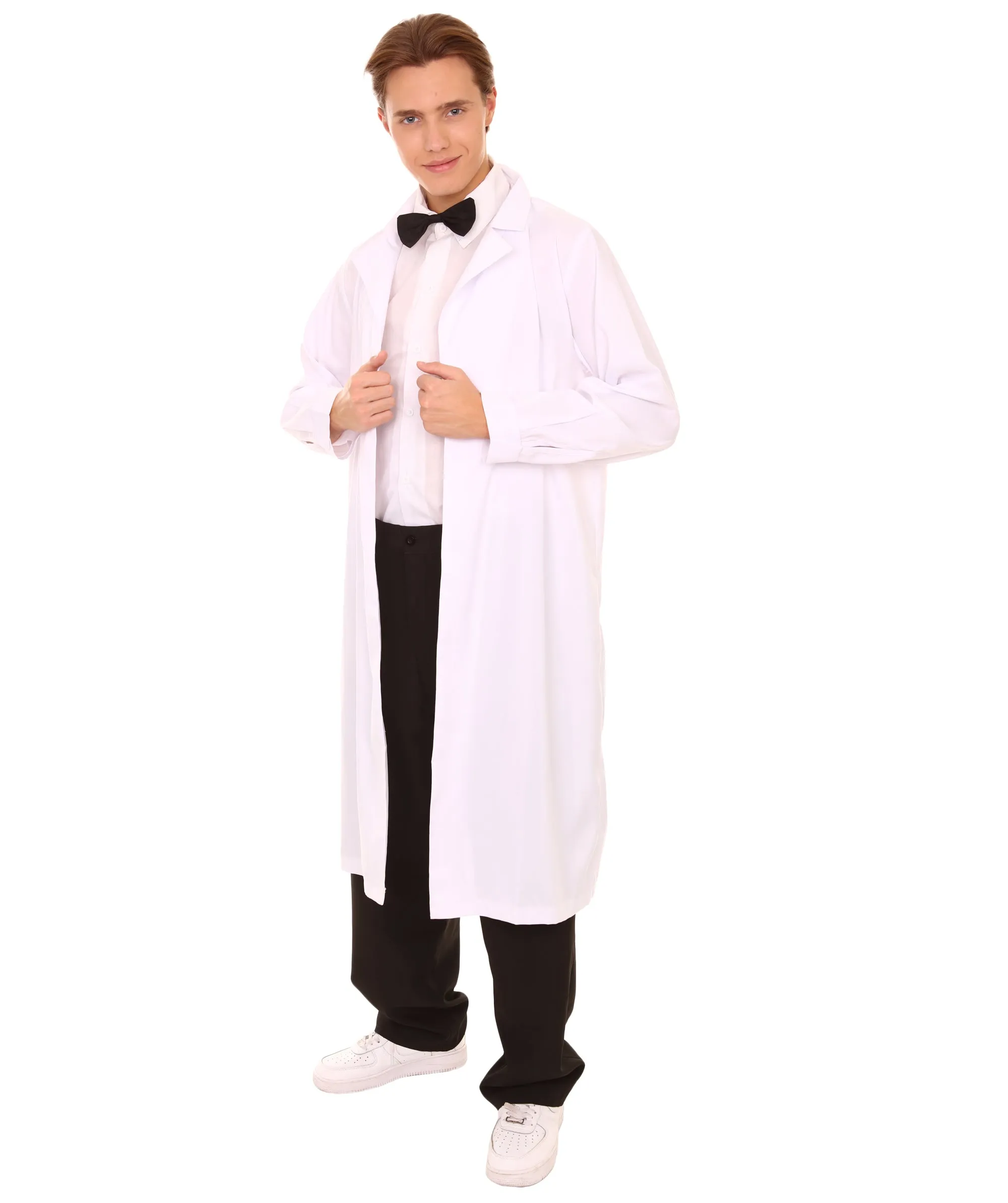 Adult Men's Crazy Scientist Doctor Robe Coat Costume | White Cosplay Costume