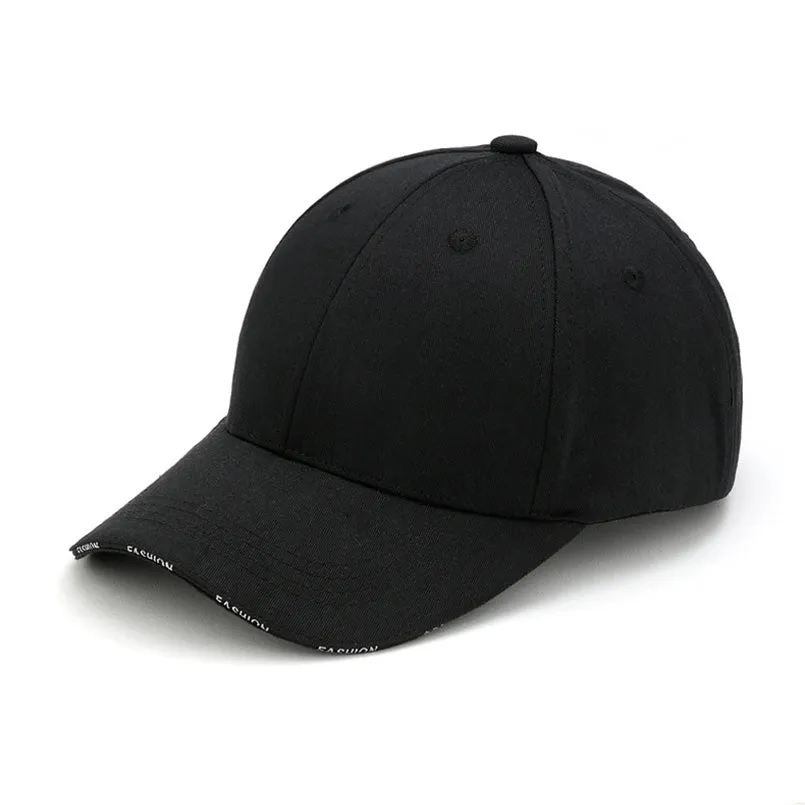 Adult Unisex Solid Adjustable Baseball Cap