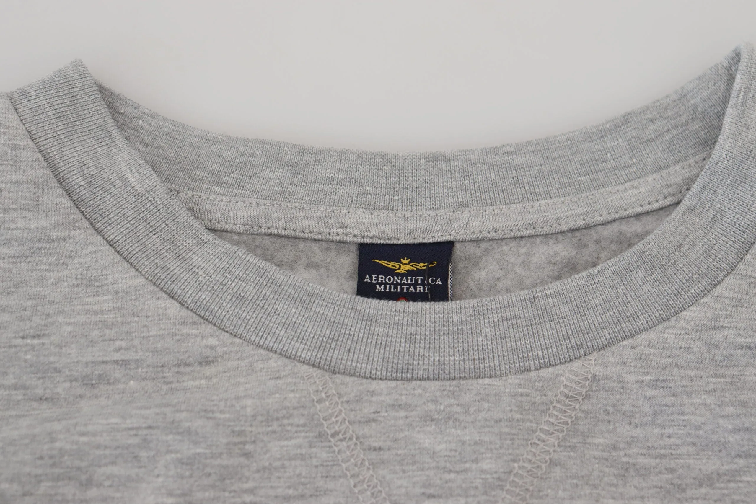 Aeronautica Militare Gray Men Pullover Sweatshirt Sweater