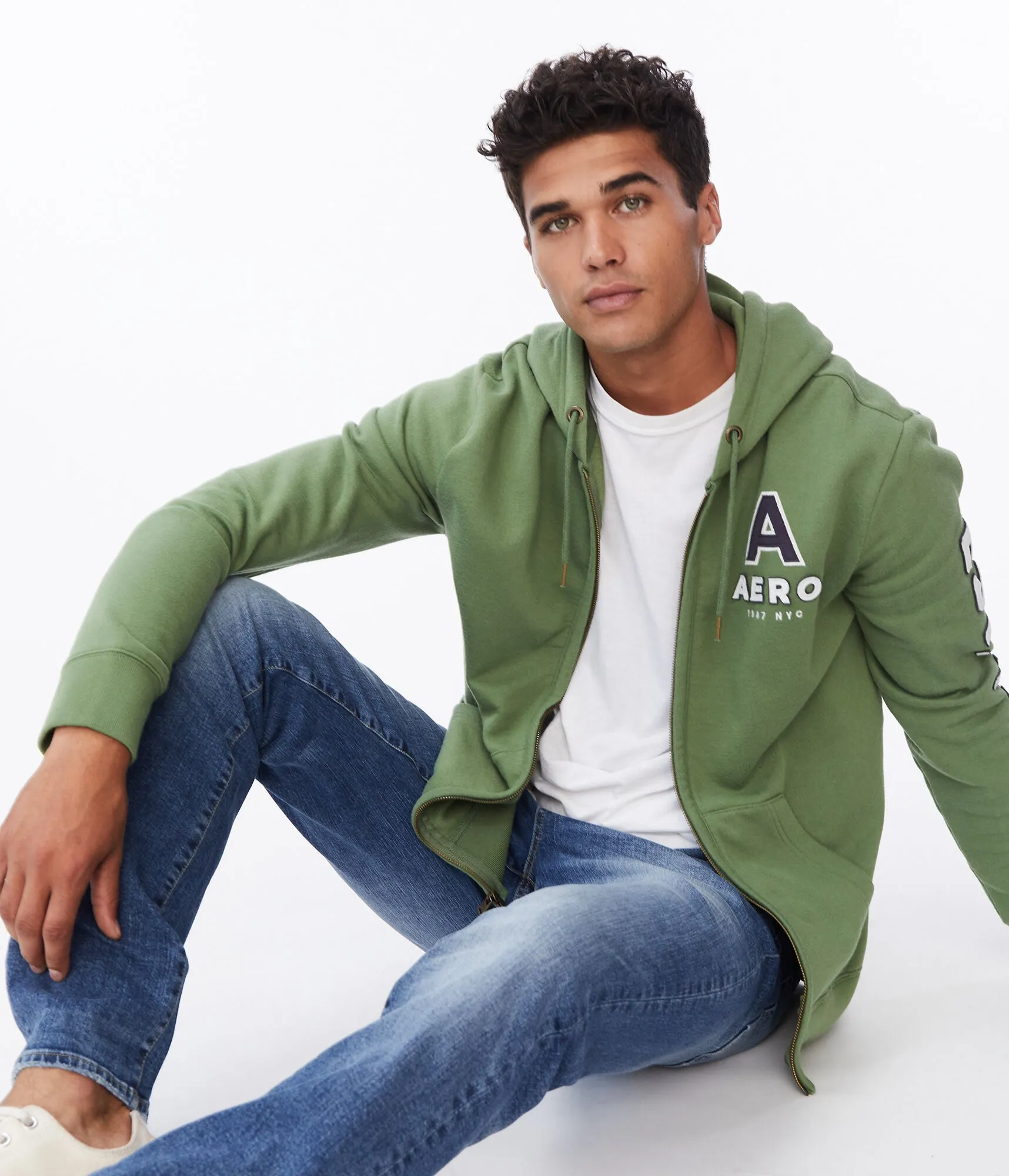 Aeropostale Aero 1987 NYC Full-Zip Hoodie