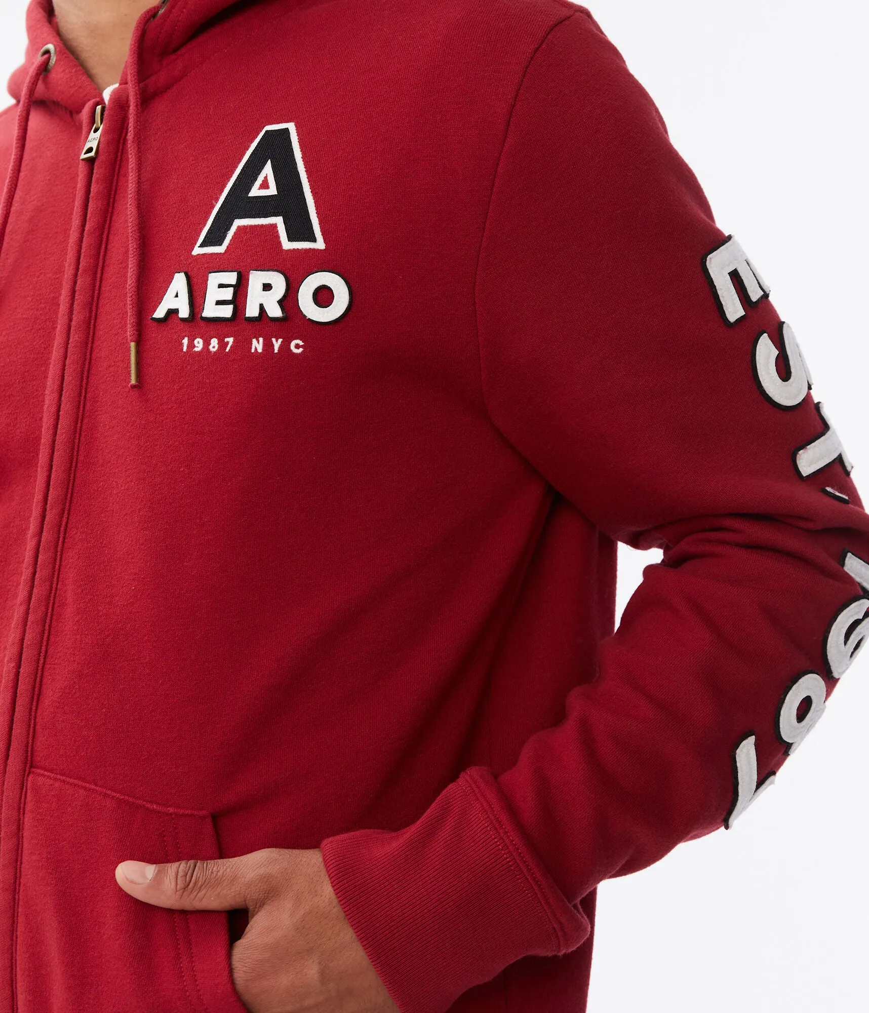 Aeropostale Aero 1987 NYC Full-Zip Hoodie