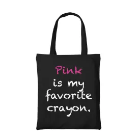 Aerosmith Tote Bag - Pink Is My Favourite Crayon