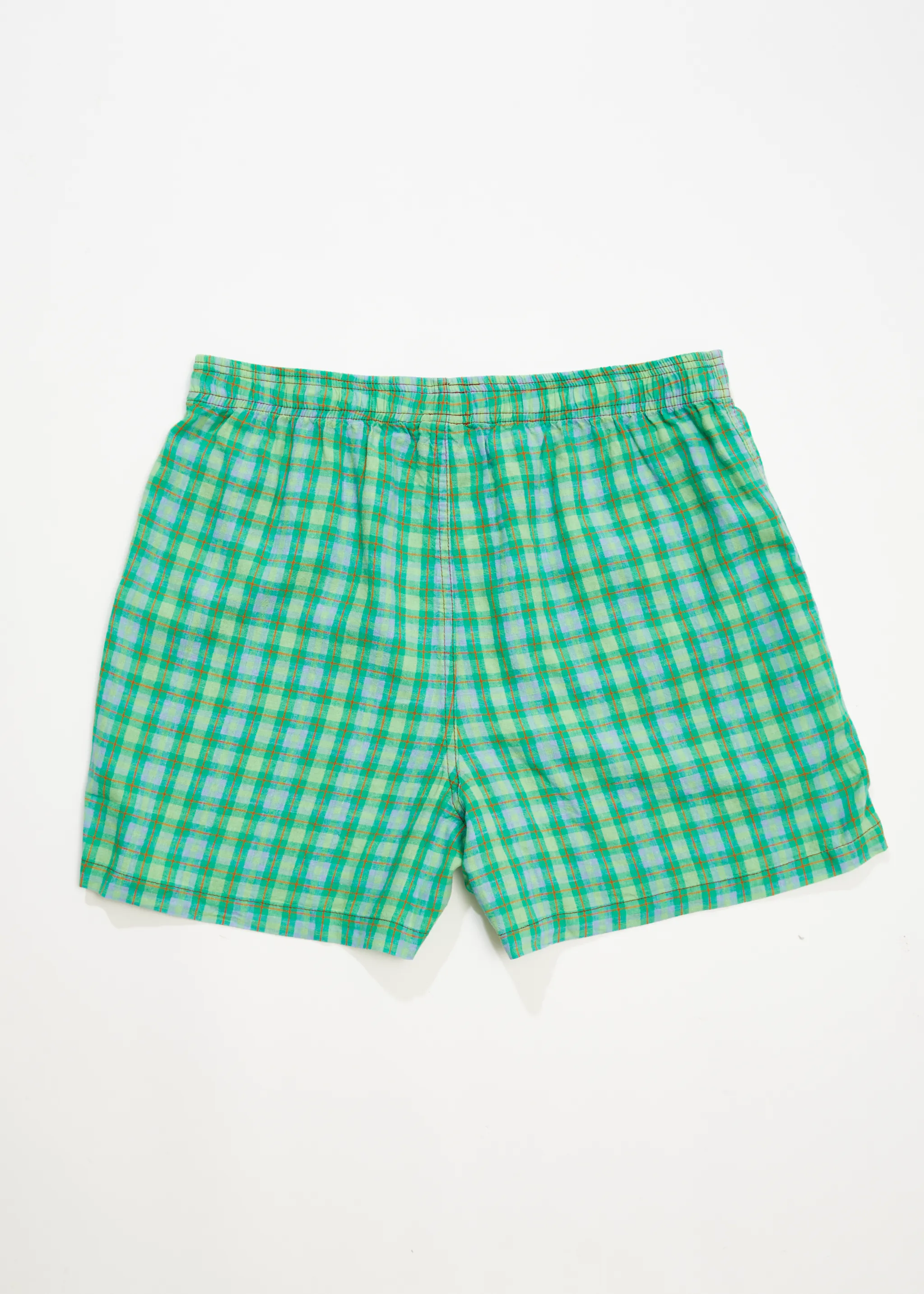 AFENDS Unisex Meadows - Unisex Check Boxers - Forest Check