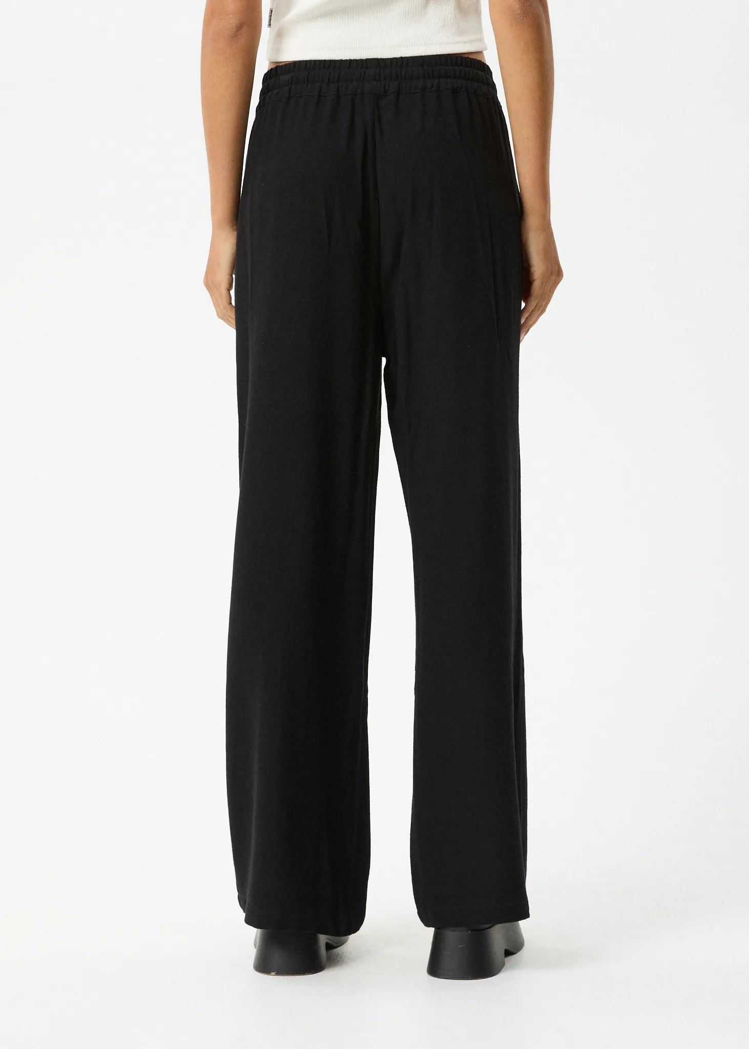 AFENDS Womens Amaya - Wide Leg Pants - Black