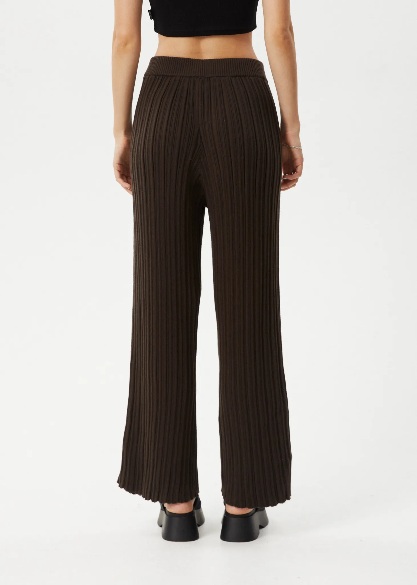 Afends Womens Landed - Knit Pant - Coffee