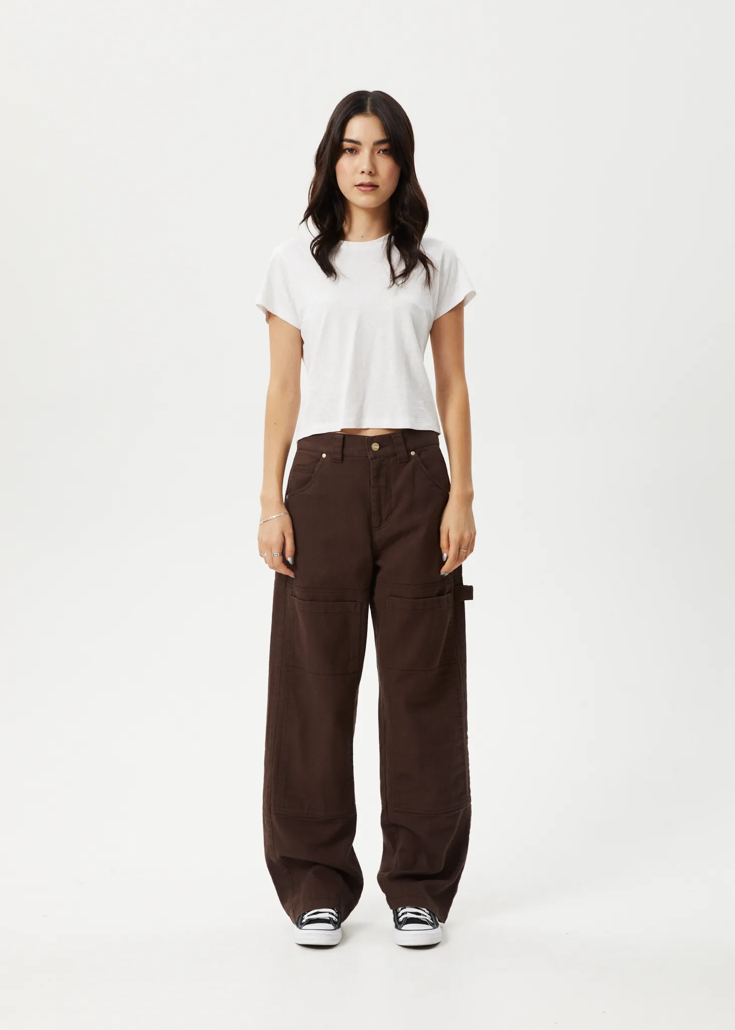 Afends Womens Moss - Carpenter Pant - Coffee