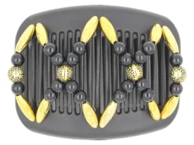 African Butterfly Hair Comb - Dalena Black 102