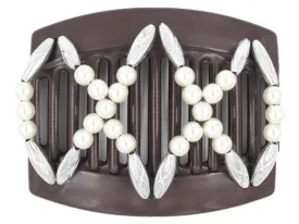 African Butterfly Thick Hair Comb - Dalena Brown 111