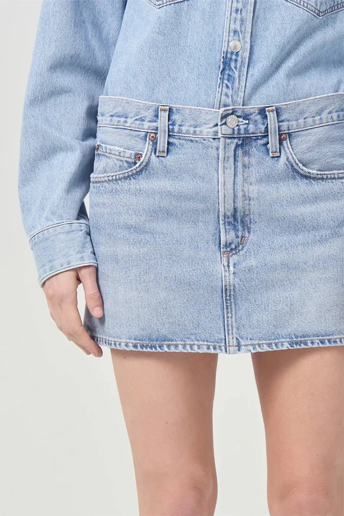 AGOLDE Alek Denim Mini Skirt