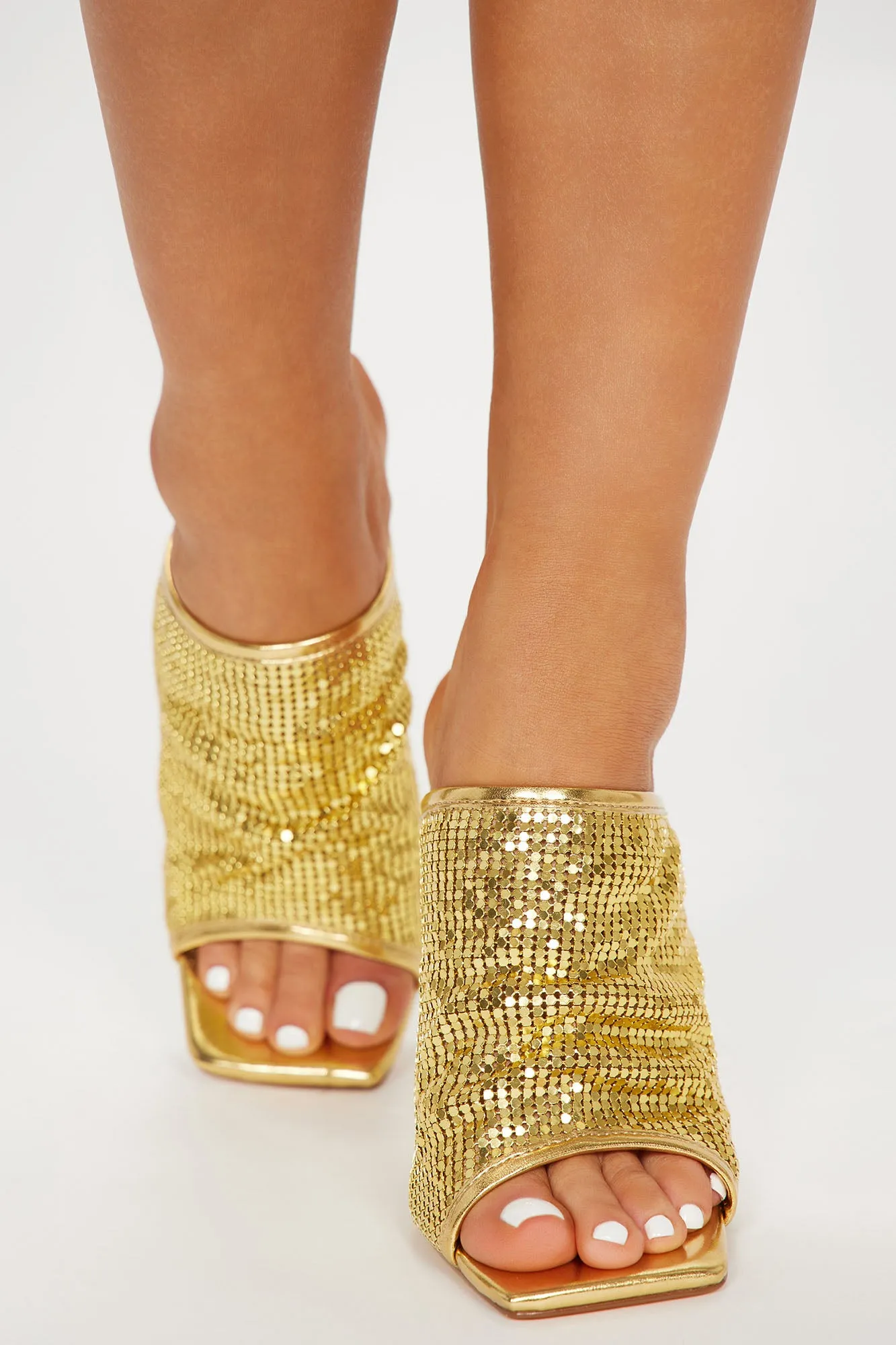 Ahead Of You Heeled Sandals - Gold