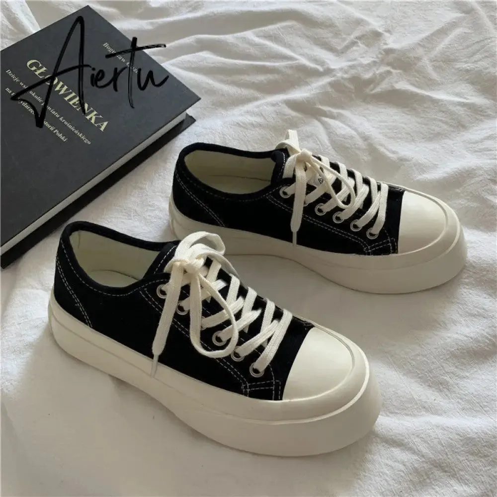 Aiertu Sneakers Women's Sports Shoes Lolita Platform Vintage Casual Footwear Round Head Tennis Japanese Boots Female