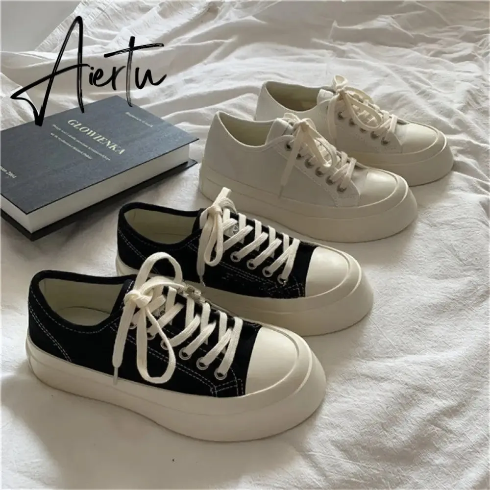 Aiertu Sneakers Women's Sports Shoes Lolita Platform Vintage Casual Footwear Round Head Tennis Japanese Boots Female