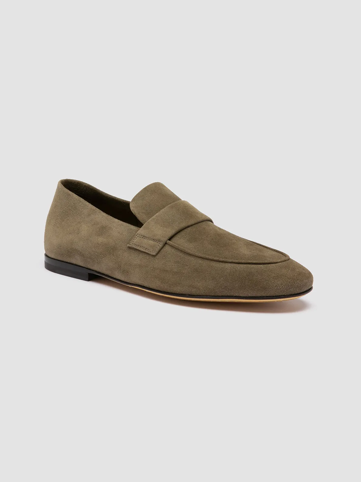 AIRTO 001 - Taupe Suede Penny Loafers