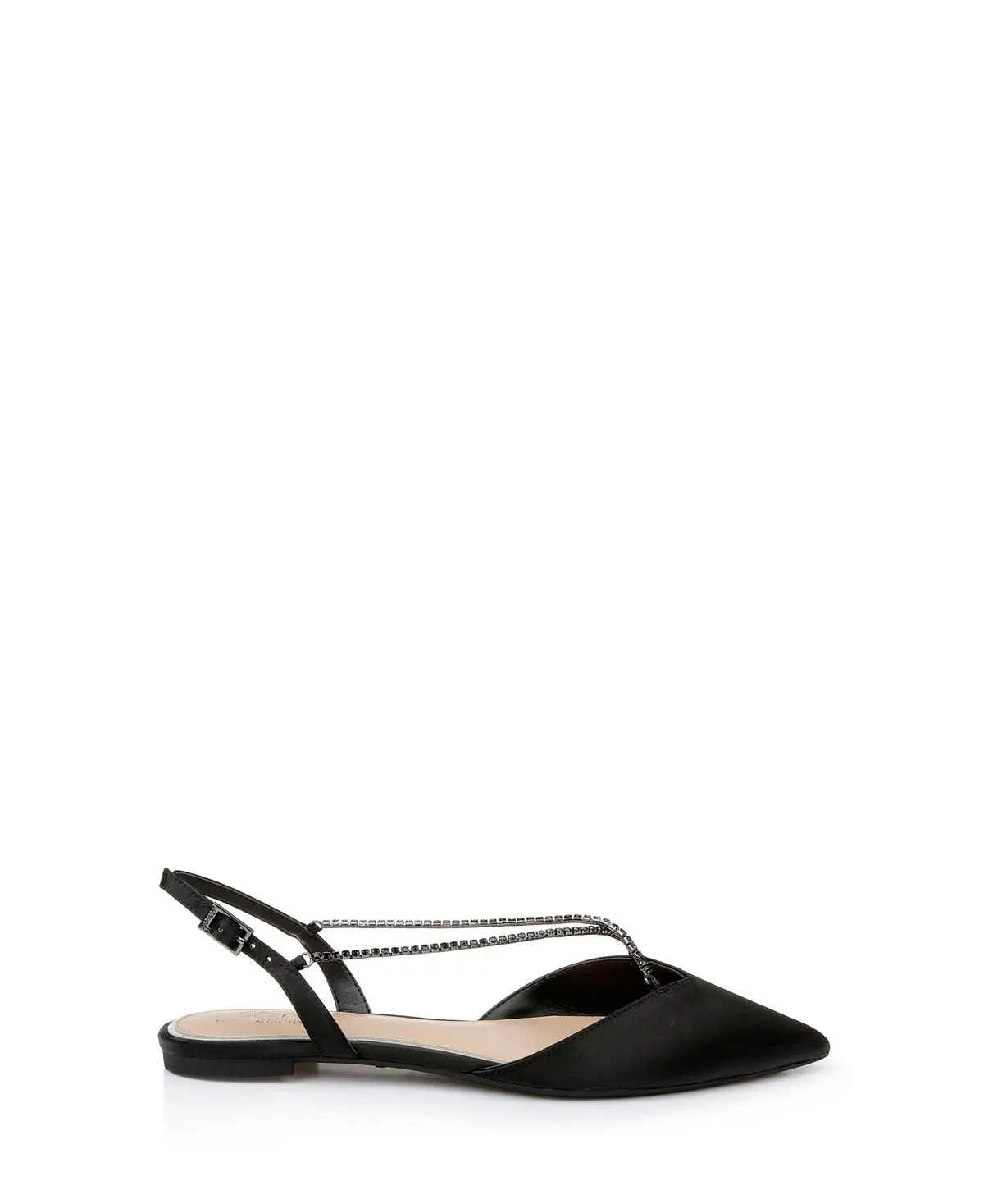 Alanna Jewel Badgley Mischka Women's Flats, Black