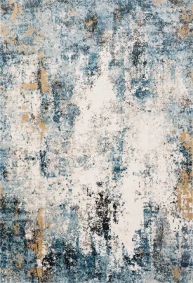 Alchemy Rug in Denim & Ivory