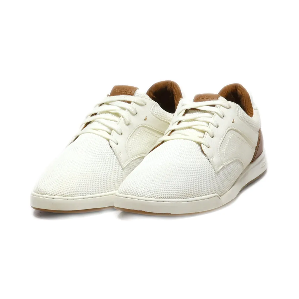 Aldo Casual Lace Ups Fabric White Colour For Men