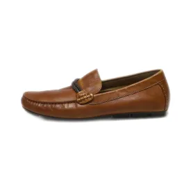 Aldo Loafers Leather Brown Colour For Men