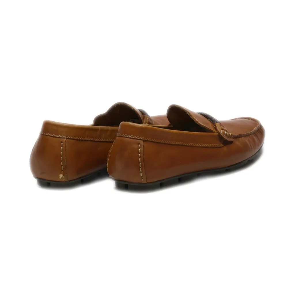 Aldo Loafers Leather Brown Colour For Men