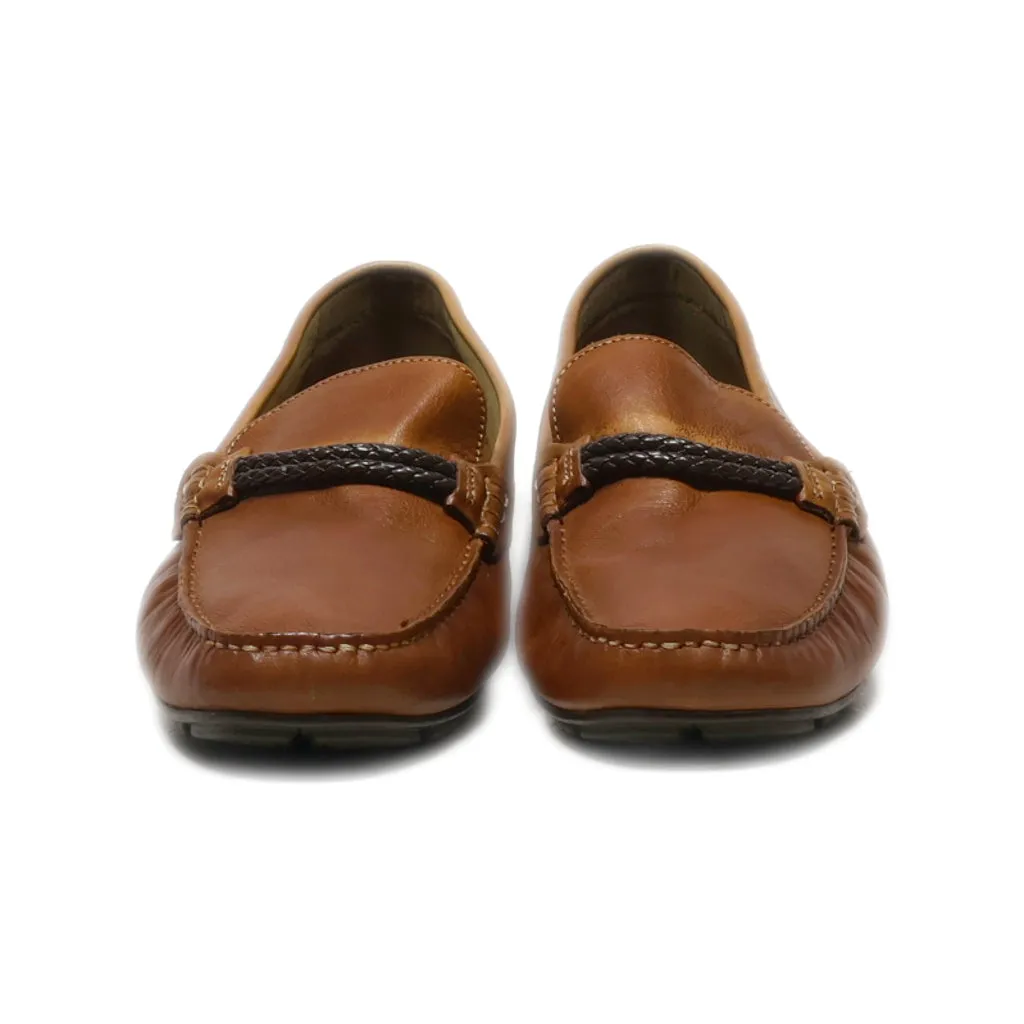 Aldo Loafers Leather Brown Colour For Men