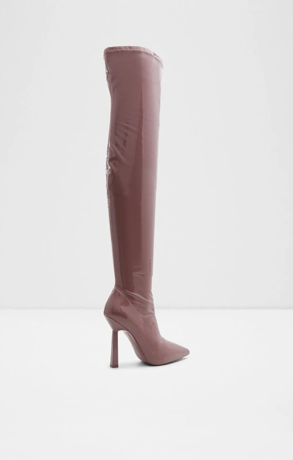 ALDO Nella Over The Knee Patent Boots In Pink