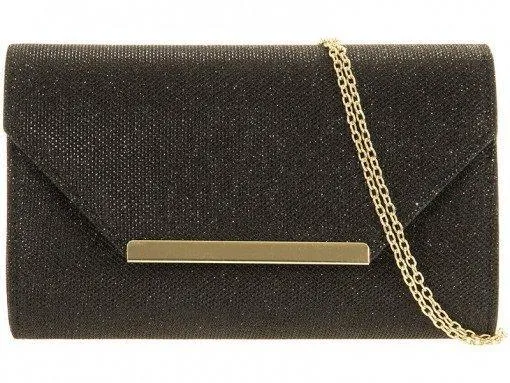 Alexandra Glitter Envelope Clutch Bag