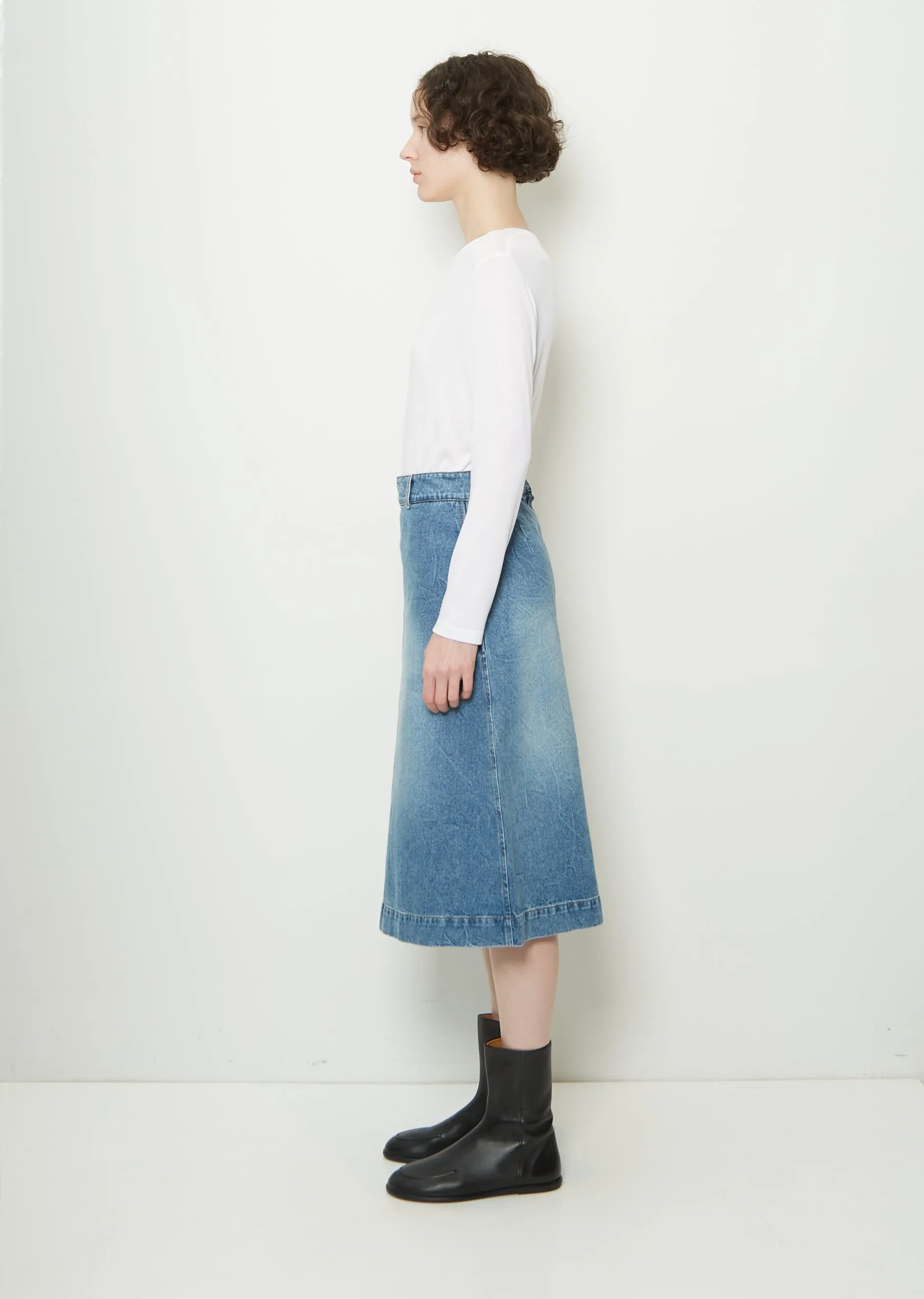 A—Line Denim Skirt