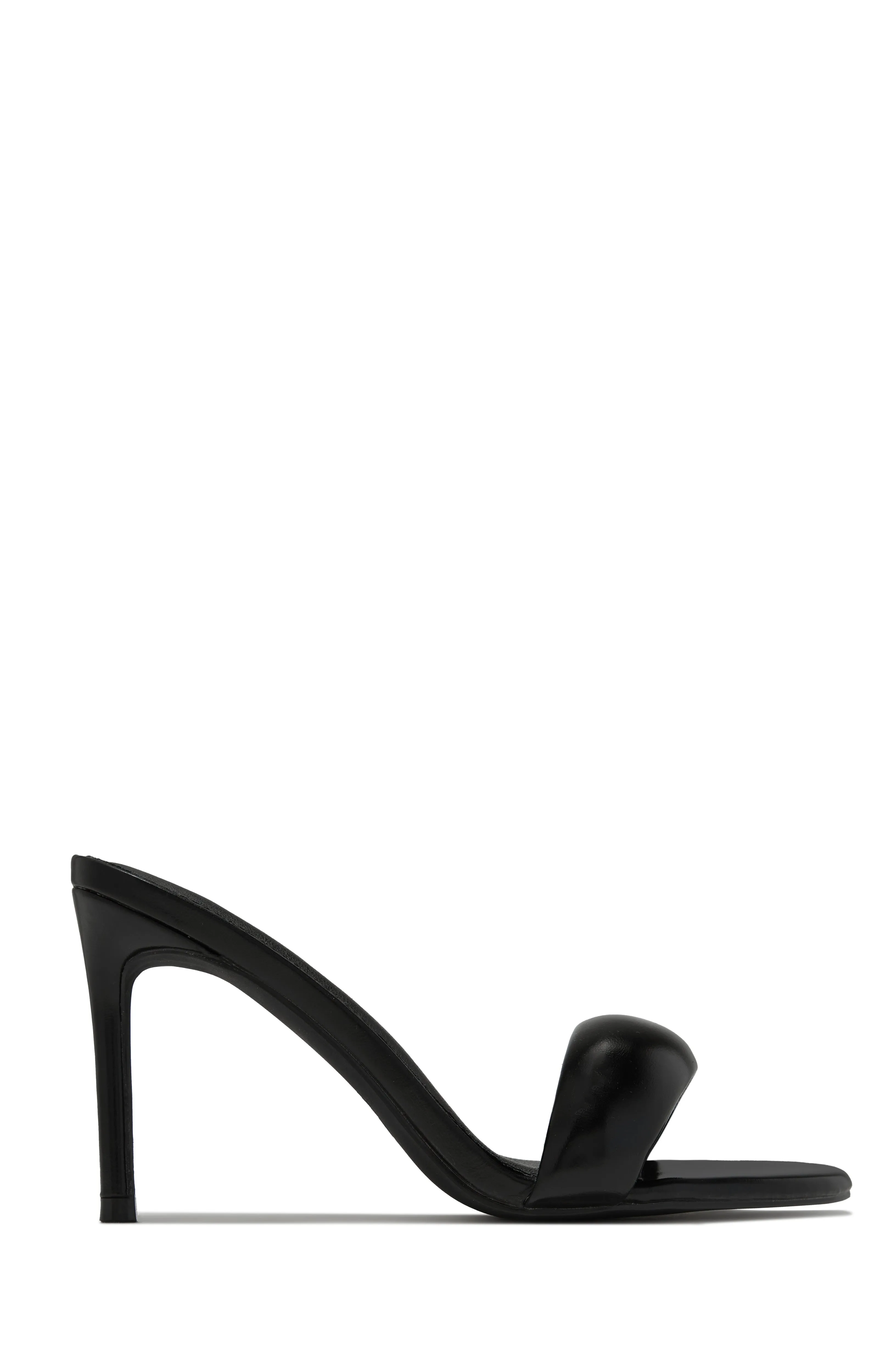 Alisha Mid Heel Mules - Black