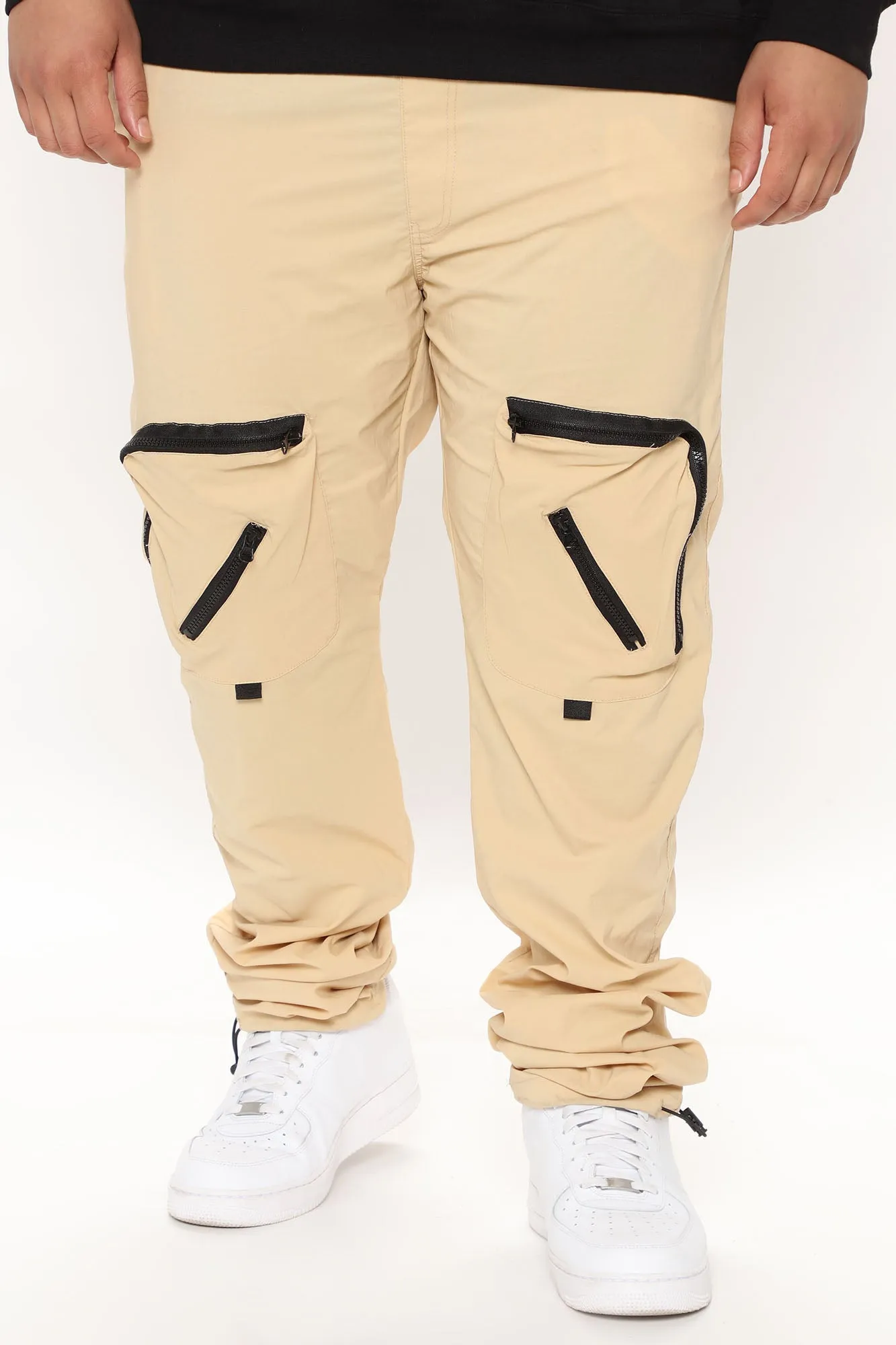 All Around Zipper Cargo Pants - Khaki