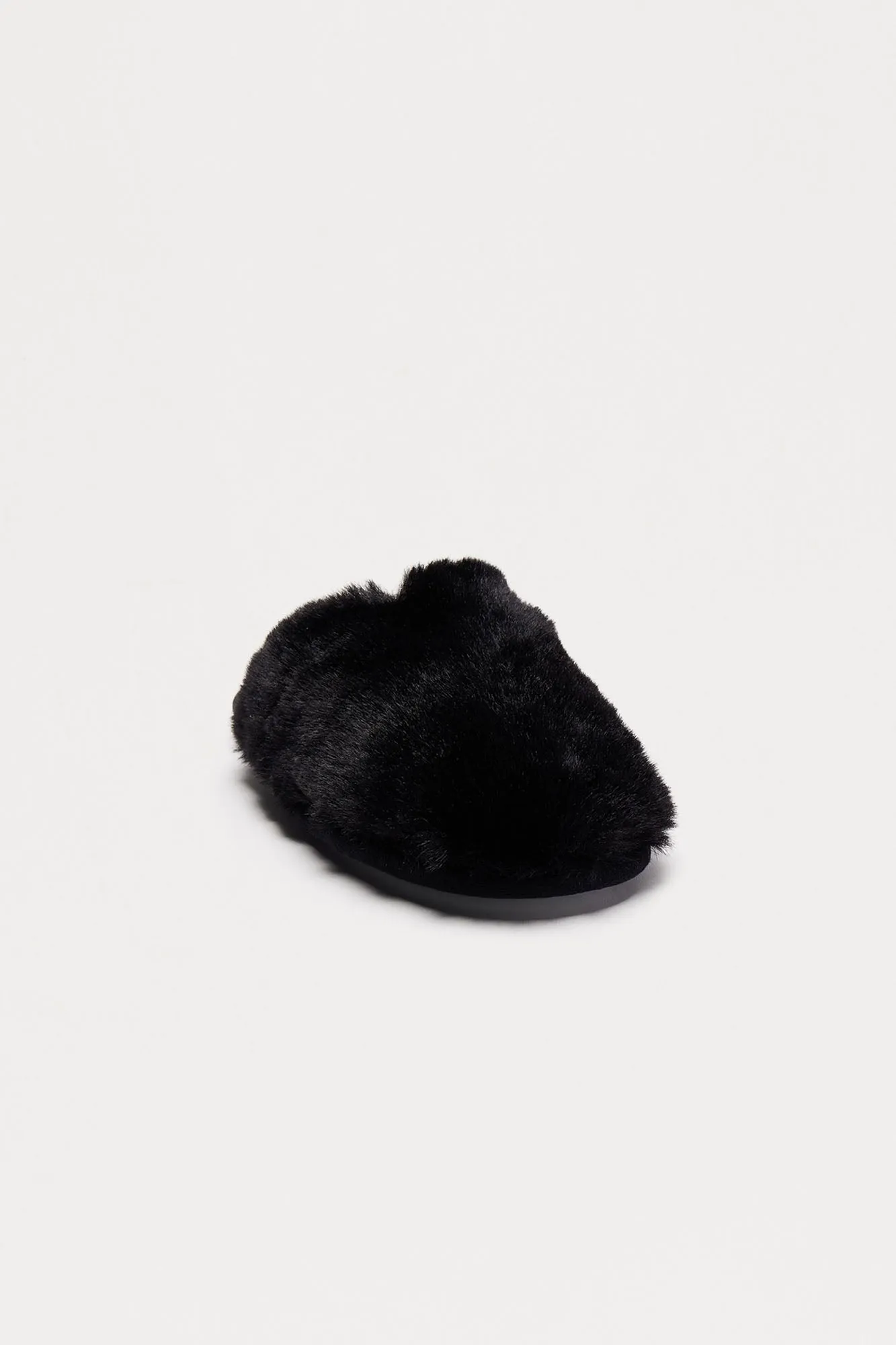 All Fuzzy Slippers - Black