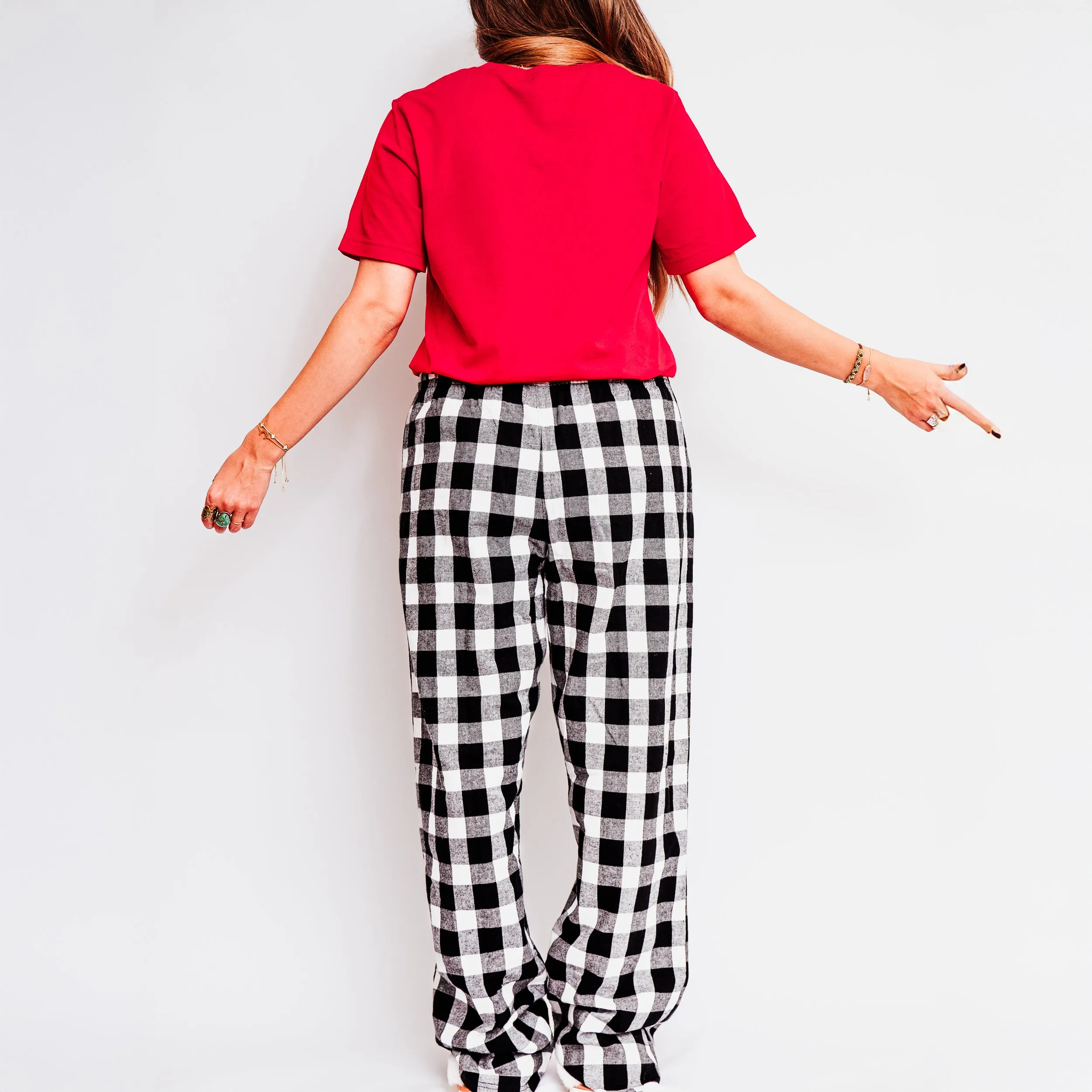 All You Need Is Love | Plaid Pajama Set