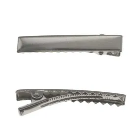 Alligator Clip With Teeth 45mm x 10 pcs - Silver