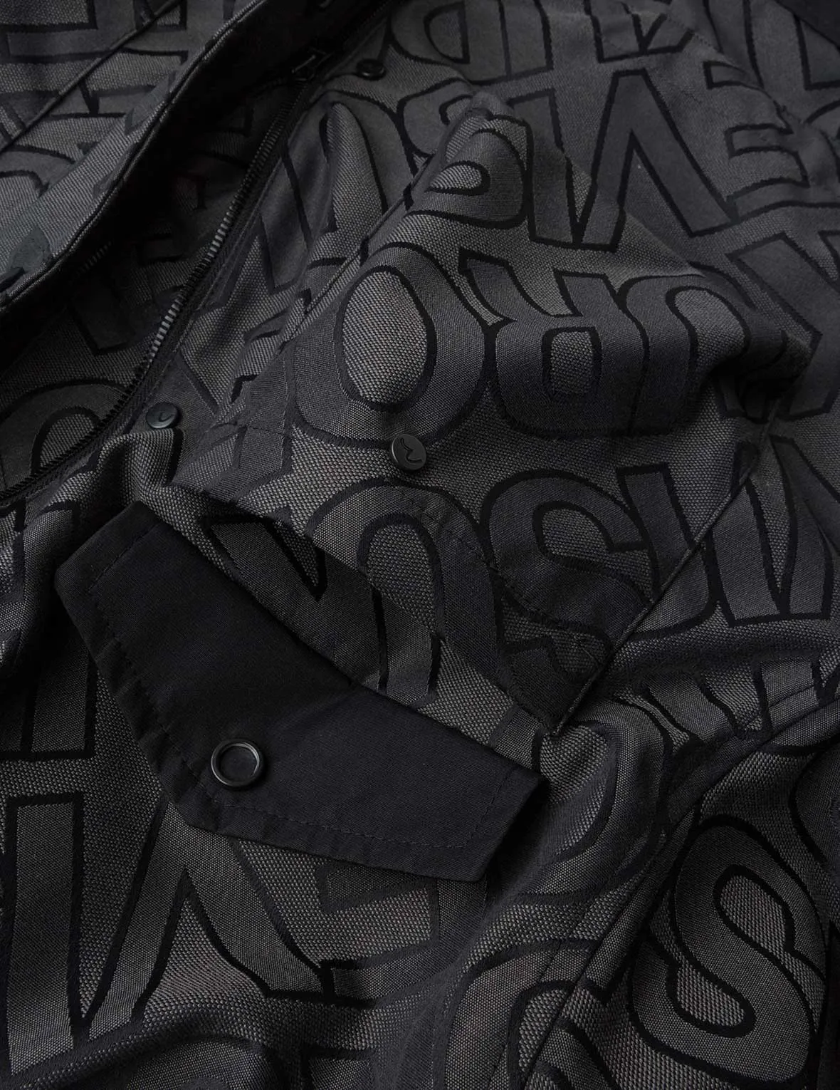 Allover Logo Jacquard and Multi Pocket Relax Fit Jacket