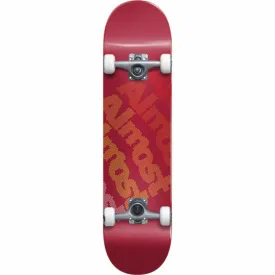 Almost Light Bright First Push Red 7.75" Skateboard Complete