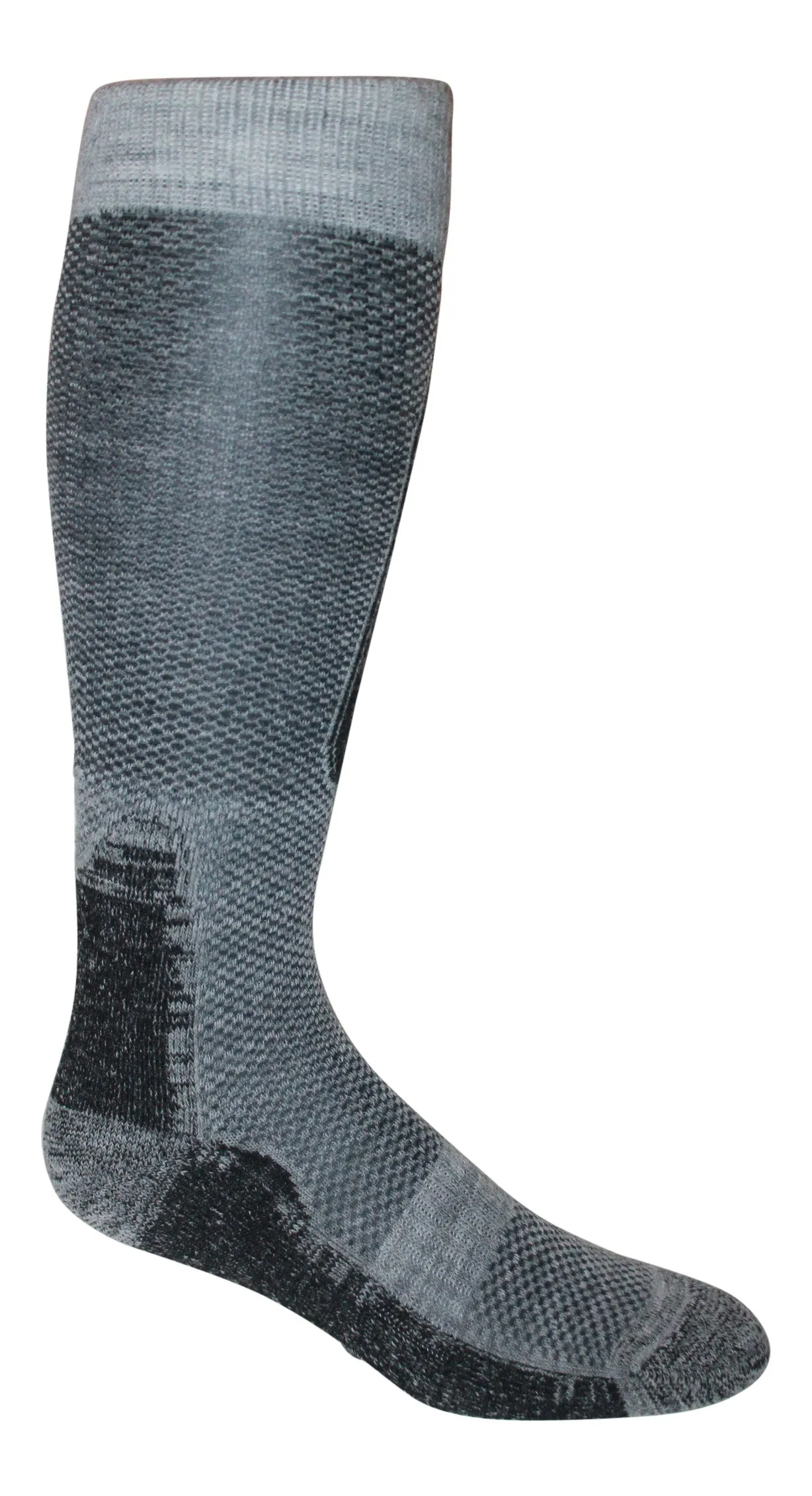 Alpaca Tech Ski Socks - Midweight with Cushioned Foot