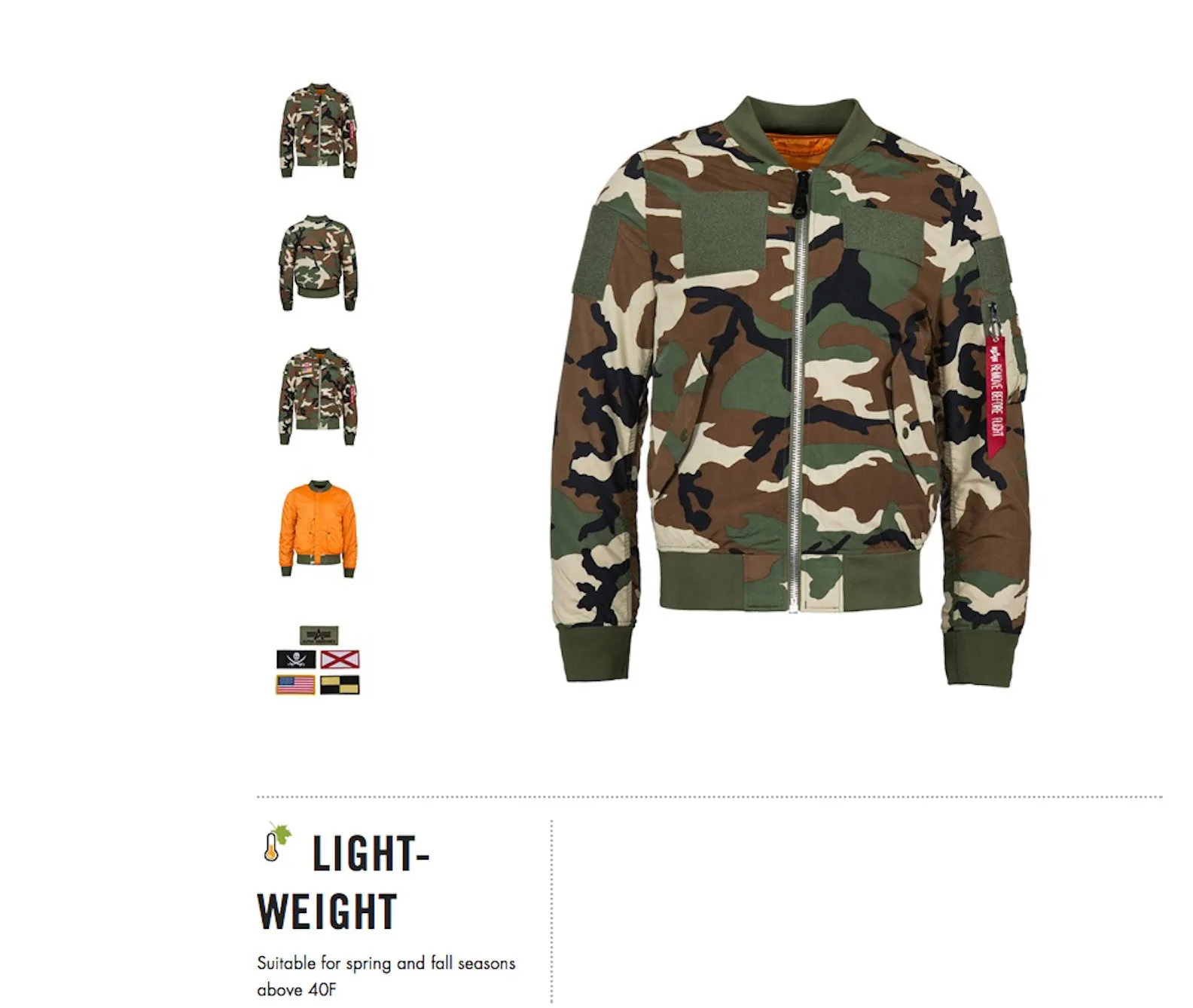 Alpha Industries L-2B Flex Flight Jacket Sage Black Camo