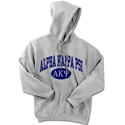 Alpha Kappa Psi Hoodie, Printed Vertical Arc Design - G185 - CAD