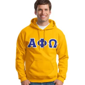 Alpha Phi Omega Hooded Sweatshirt - G185 - TWILL