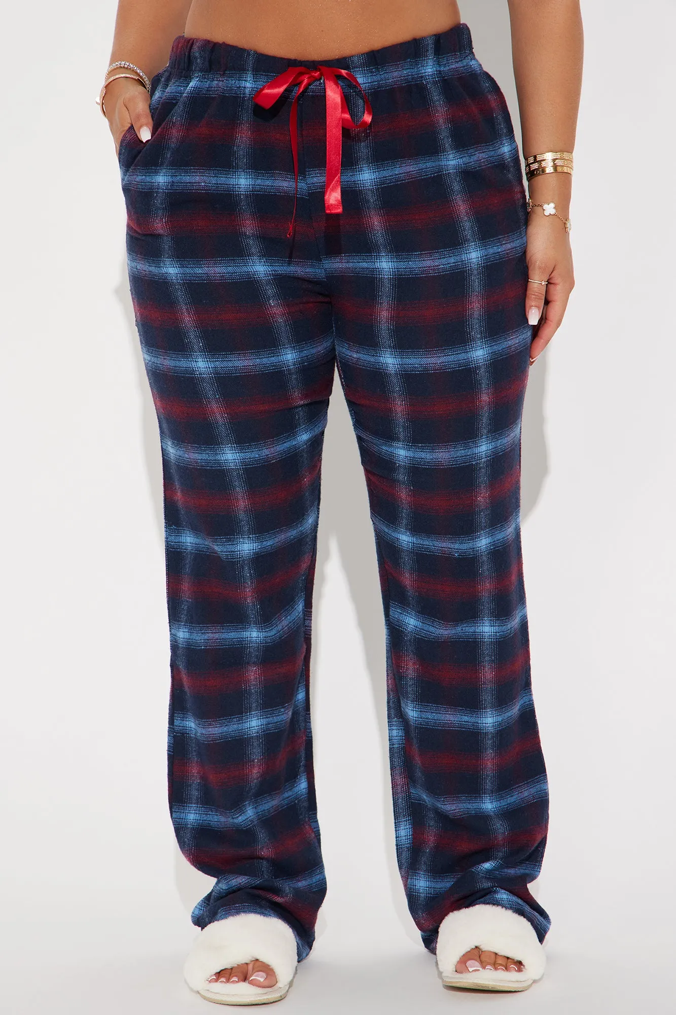 Always Chill Flannel PJ Pants - Navy