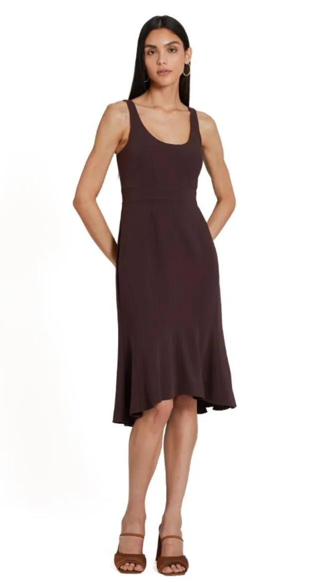 Amanda Uprichard Campania Dress Cocoa