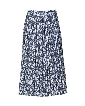 Anagram Printed Midi Skirt