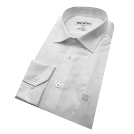 Angelino Slim Fit White Long Sleeve Shirt