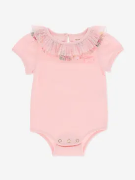 Angels Face Baby Girls Alexis Floral Bodysuit in Pink