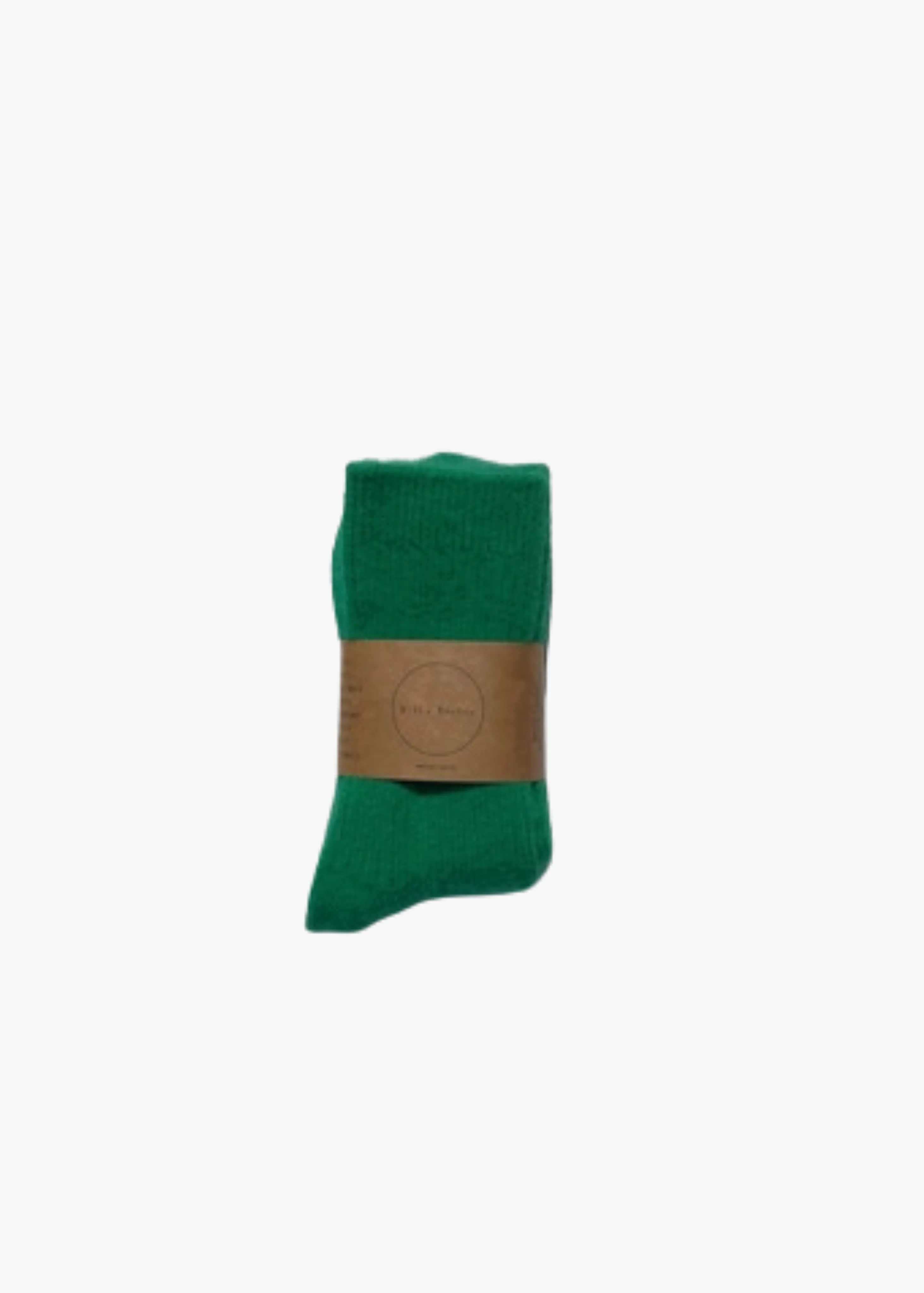 Angora wool socks, green